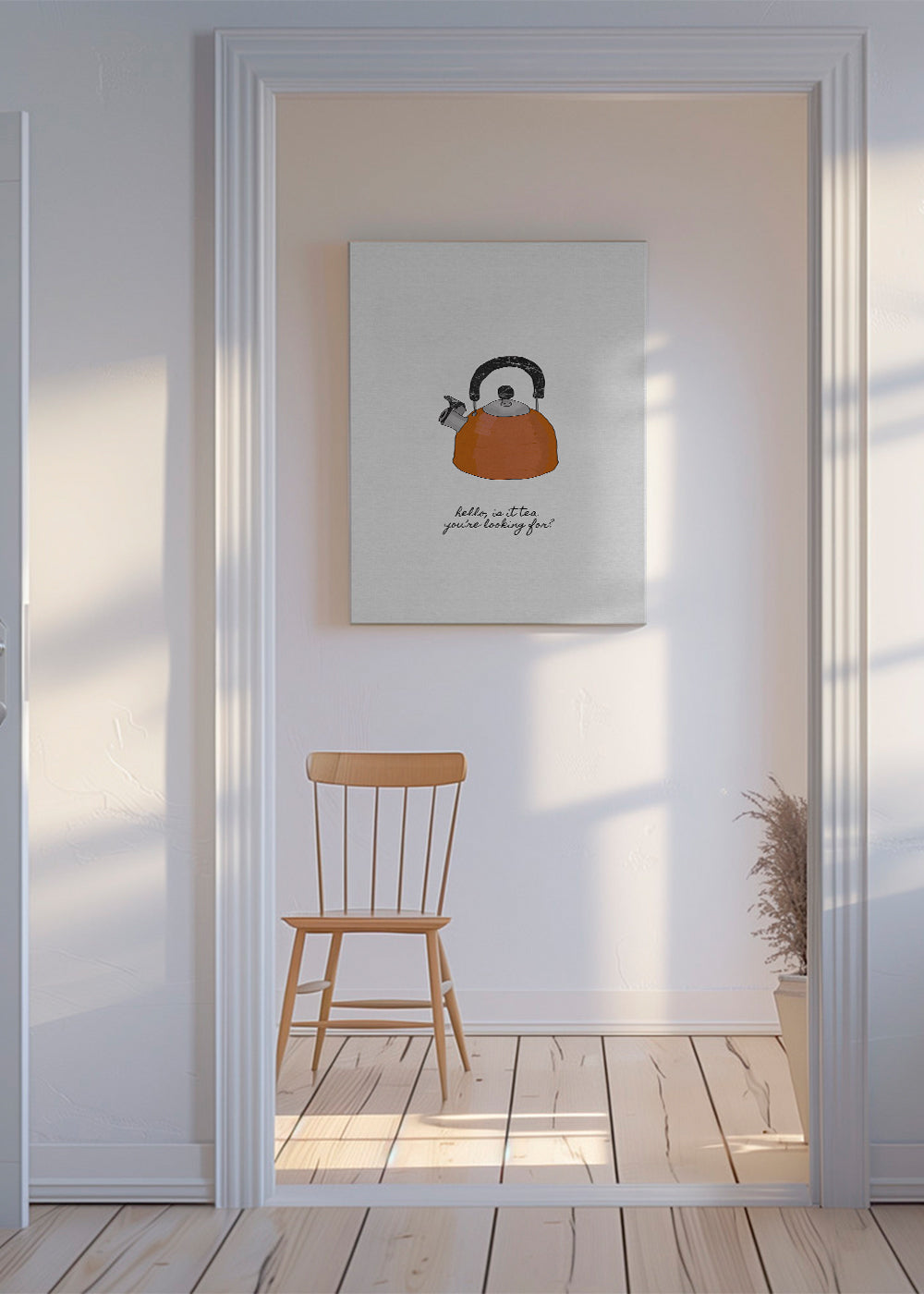 Køkkenkunst illustreret kedel med skrift