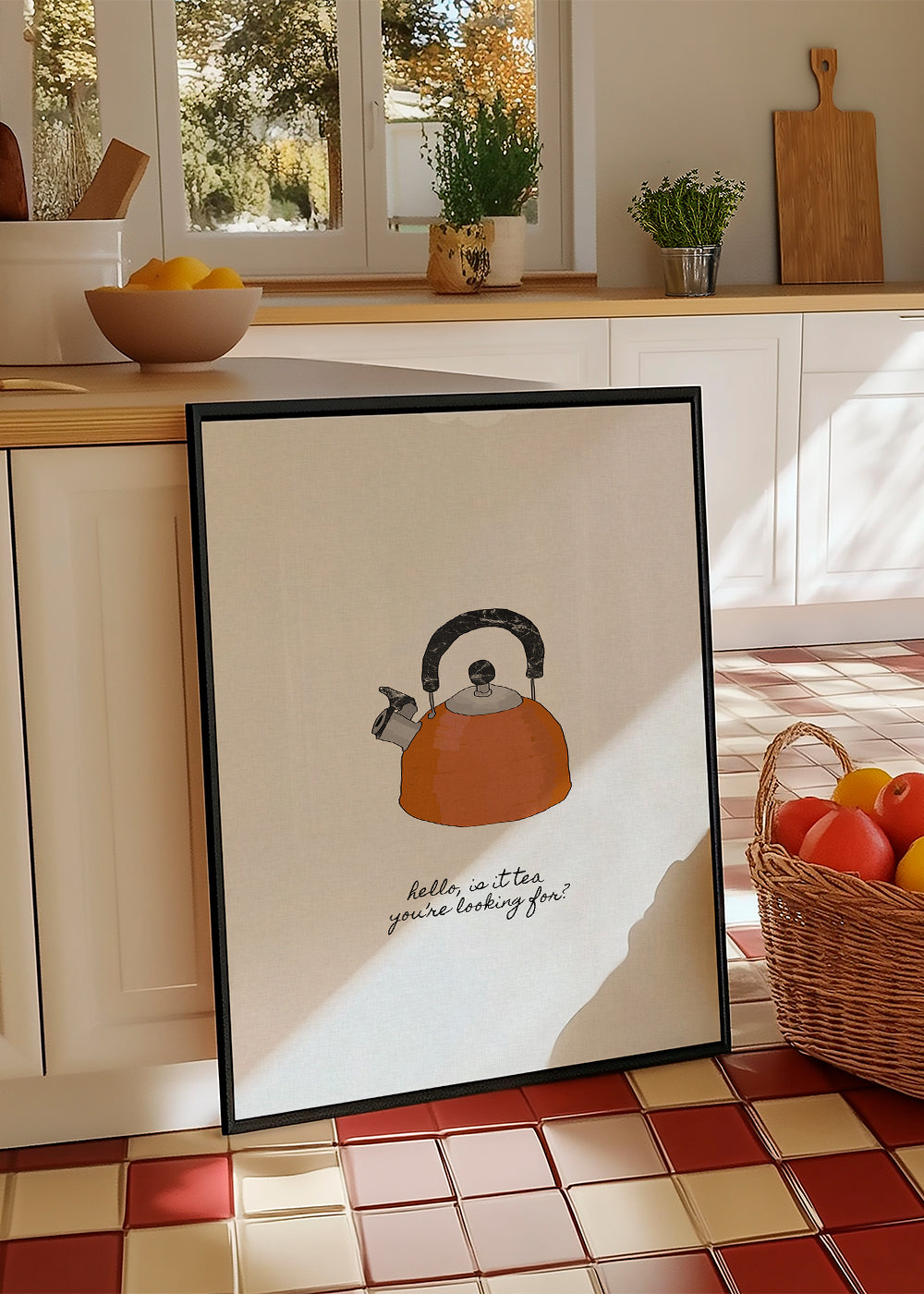 Køkkenkunst illustreret kedel med skrift