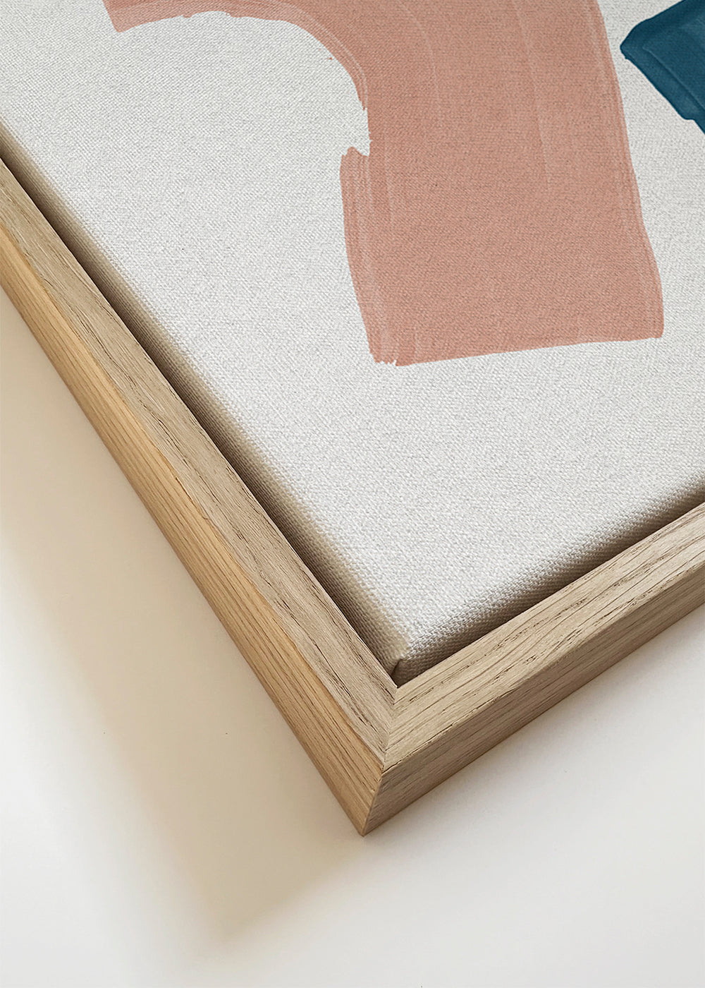 Abstrakt kunst med pastelfarvede blokke