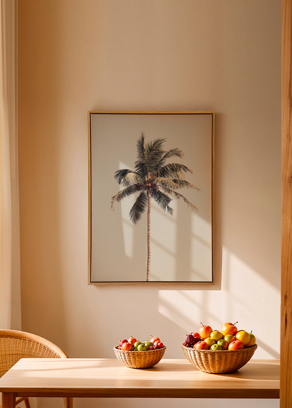 Landskabskunst: ensom palme fotografi