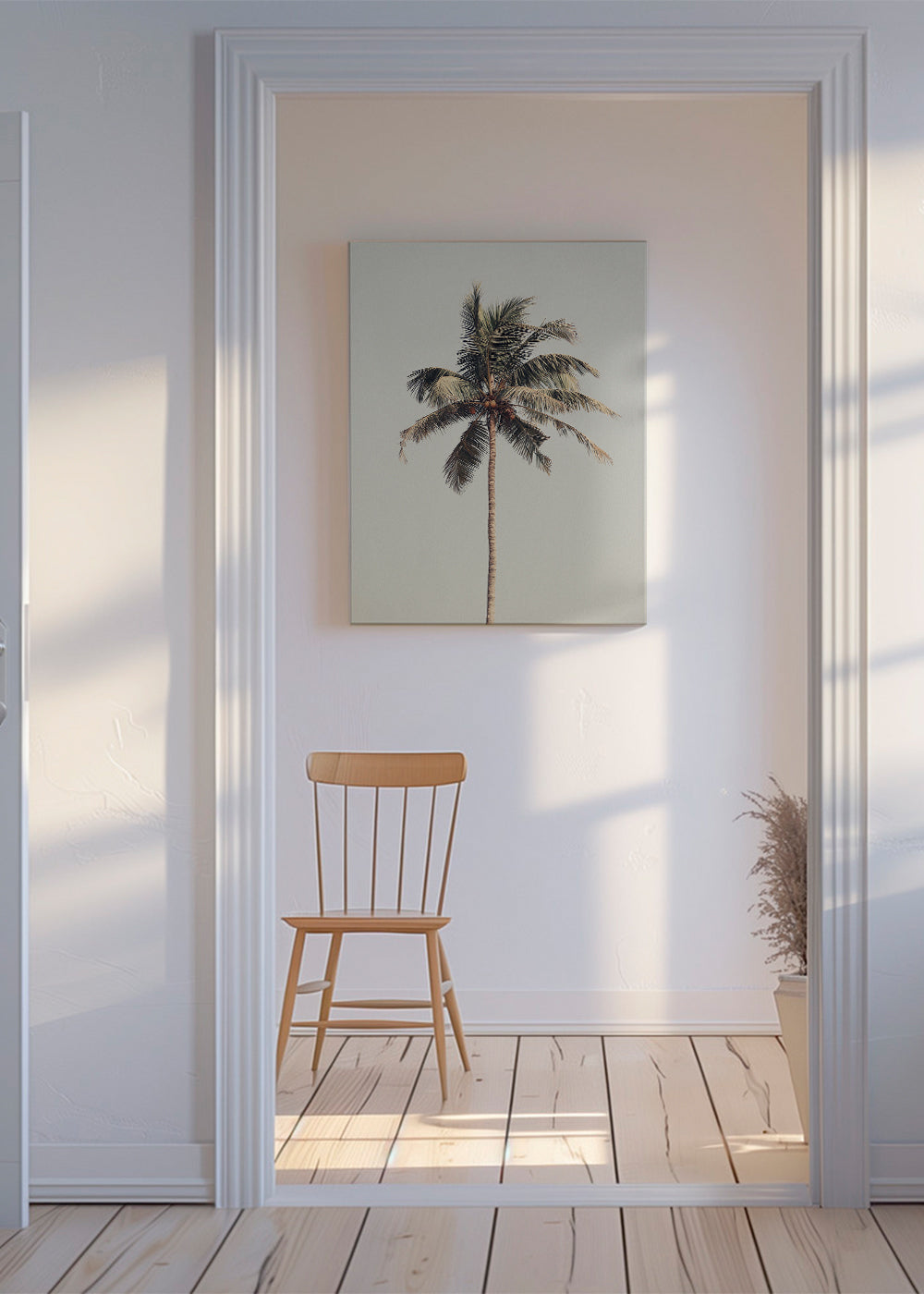 Landskabskunst: ensom palme fotografi