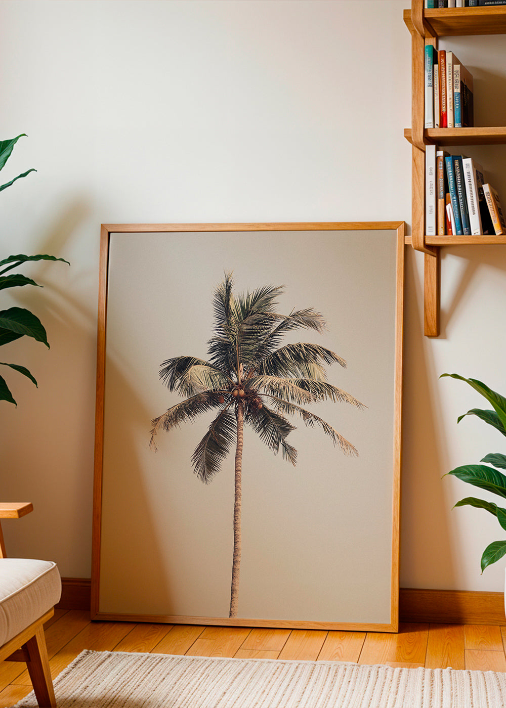 Landskabskunst: ensom palme fotografi