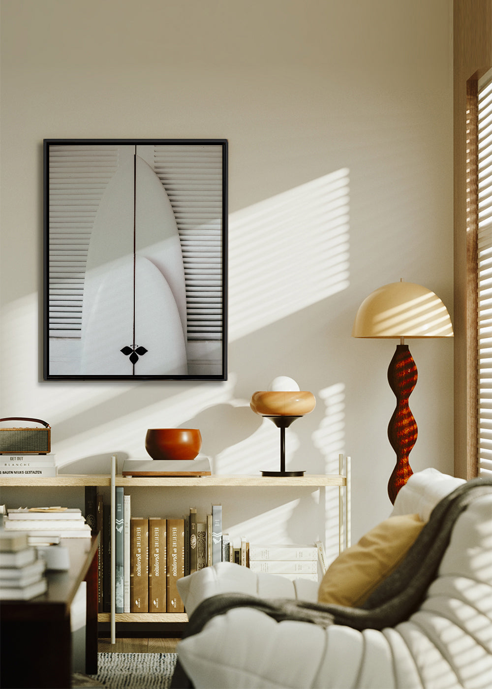 Sportkunst: minimalistiske surfboards