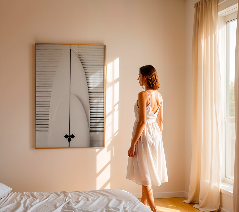 Sportkunst: minimalistiske surfboards