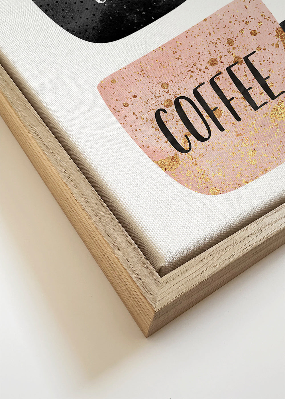 Køkkenkunst: illustrerede kaffekopper med tekst