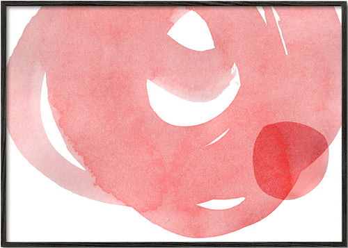 Minimalistisk rosa akvarel