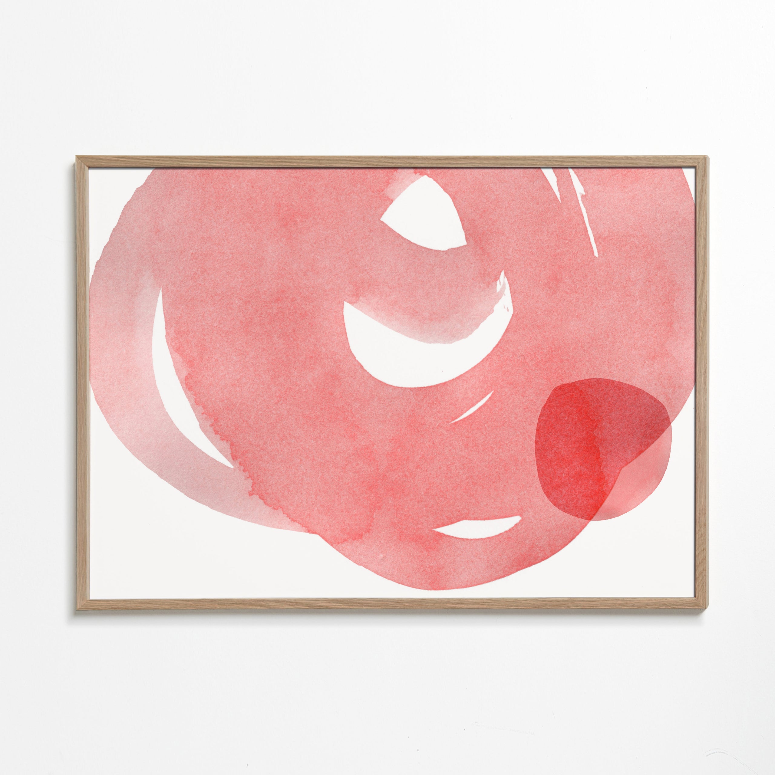 Minimalistisk rosa akvarel