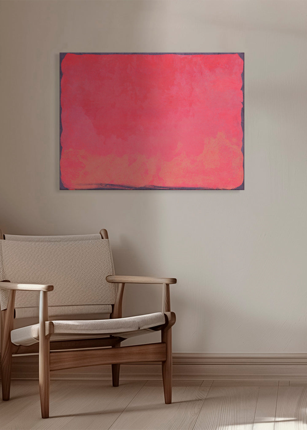 Fuchsia farvefelt abstrakt