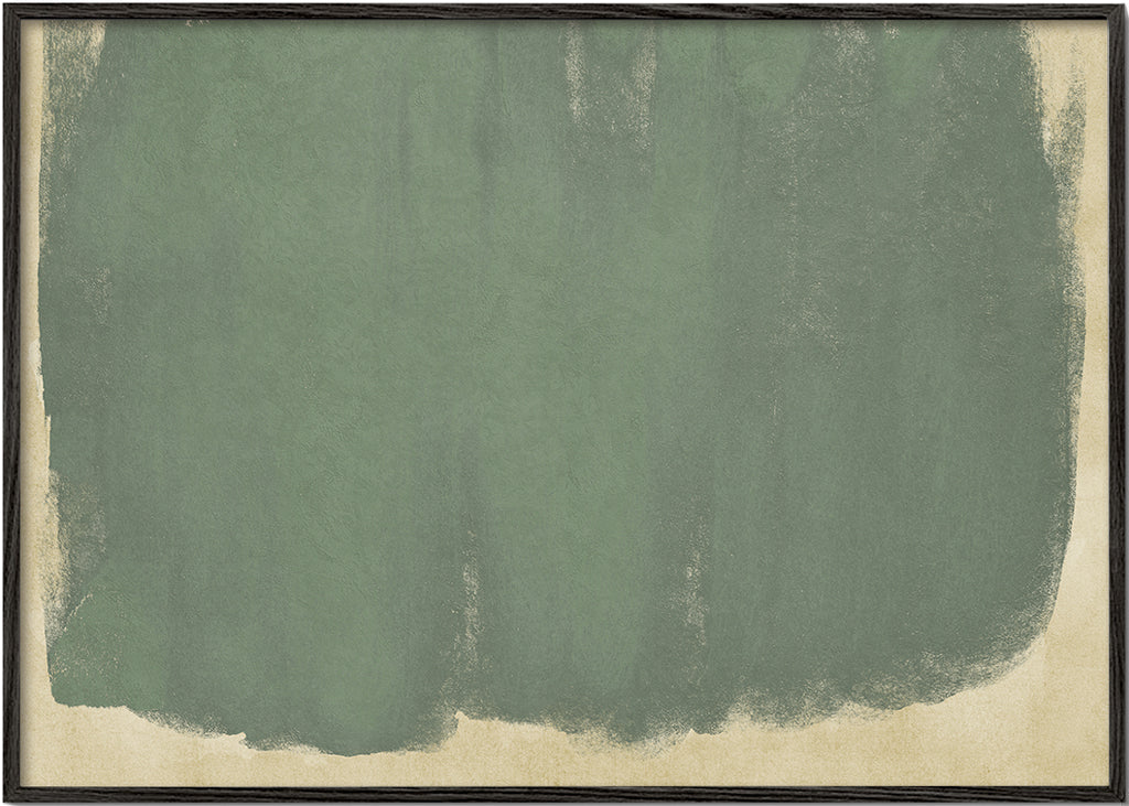 Minimalistisk grøn kunst