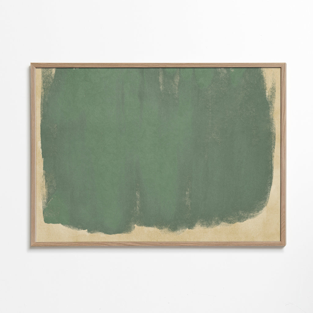 Minimalistisk grøn kunst