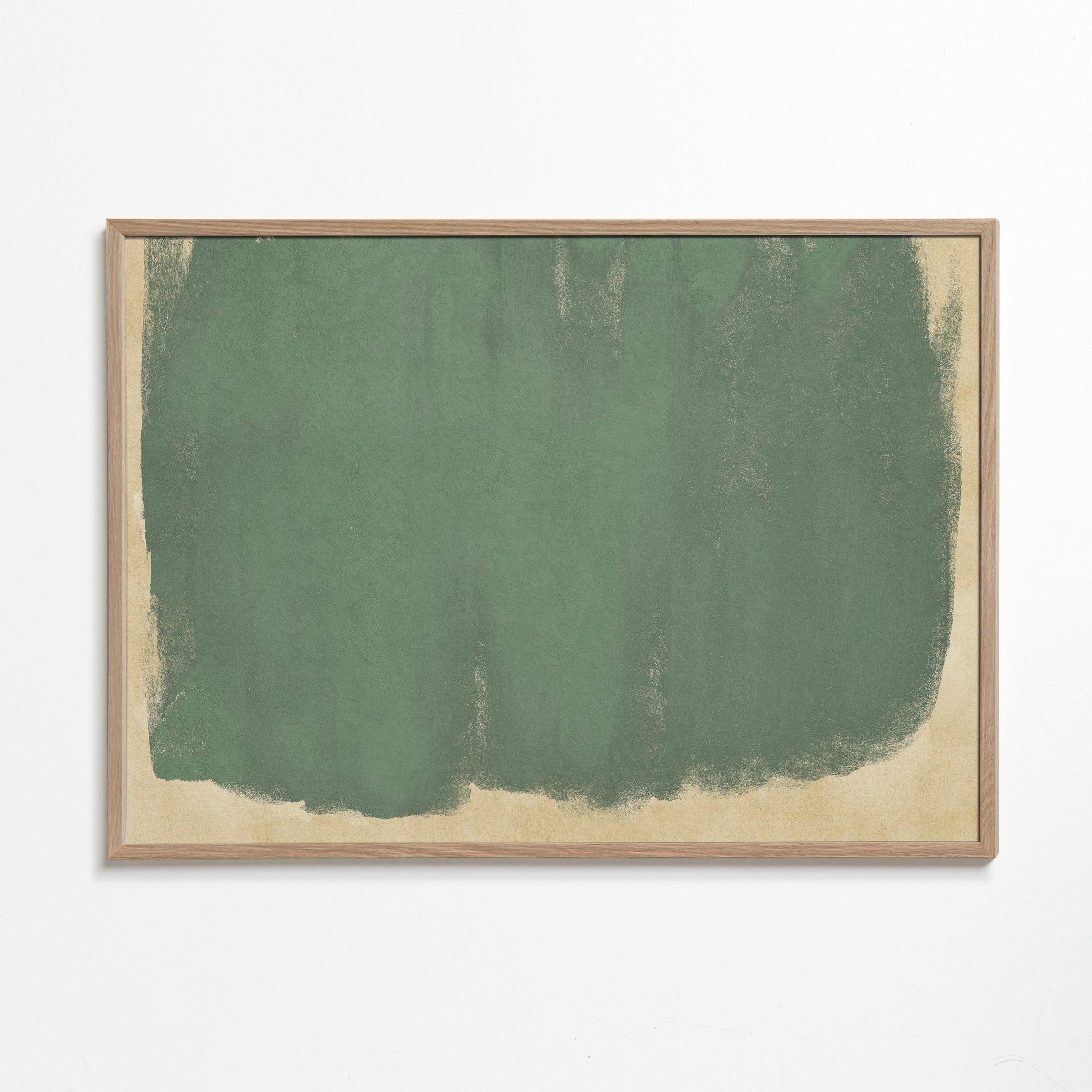 Minimalistisk grøn kunst