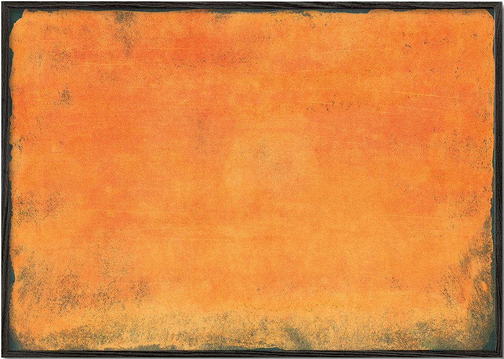 Abstrakt orange farvefelt maleri