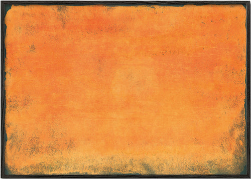 Abstrakt orange farvefelt maleri
