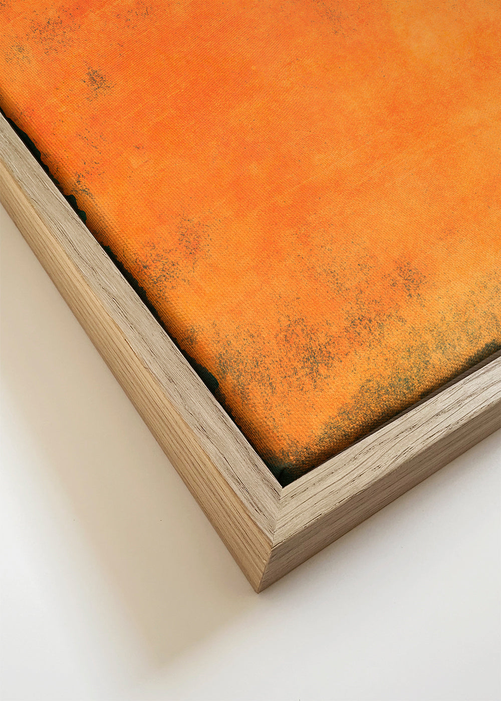 Abstrakt orange farvefelt maleri