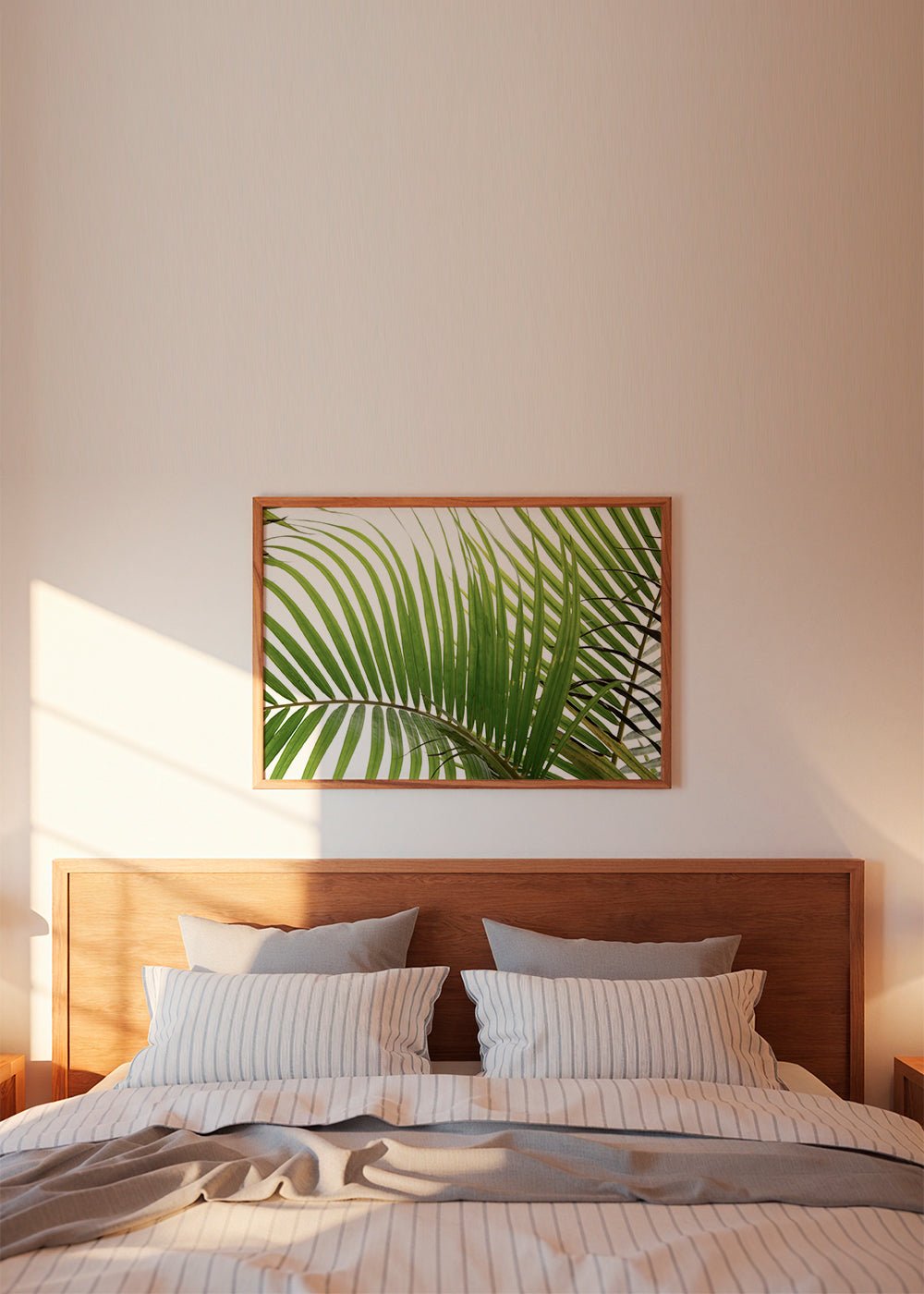 Botanisk plakat med palmeblade