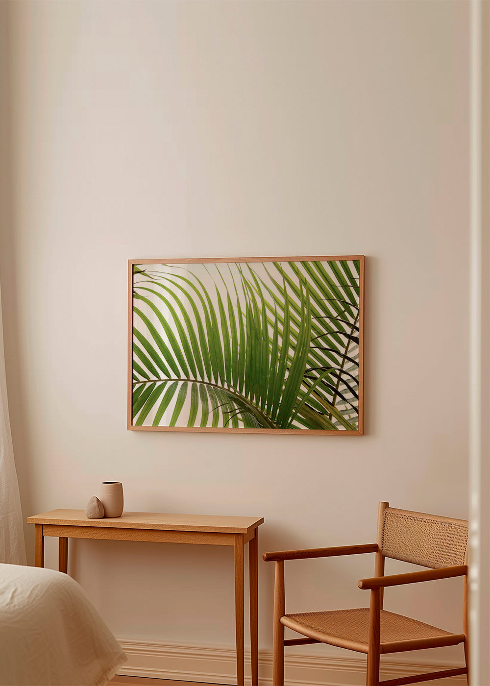 Botanisk plakat med palmeblade