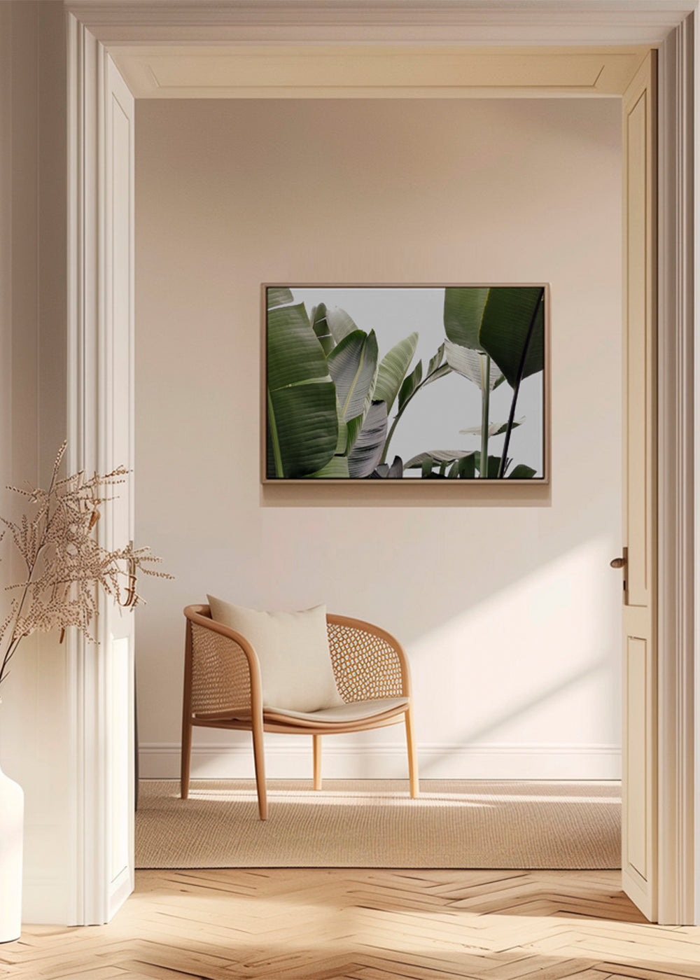 Botanisk plakat palmeblade