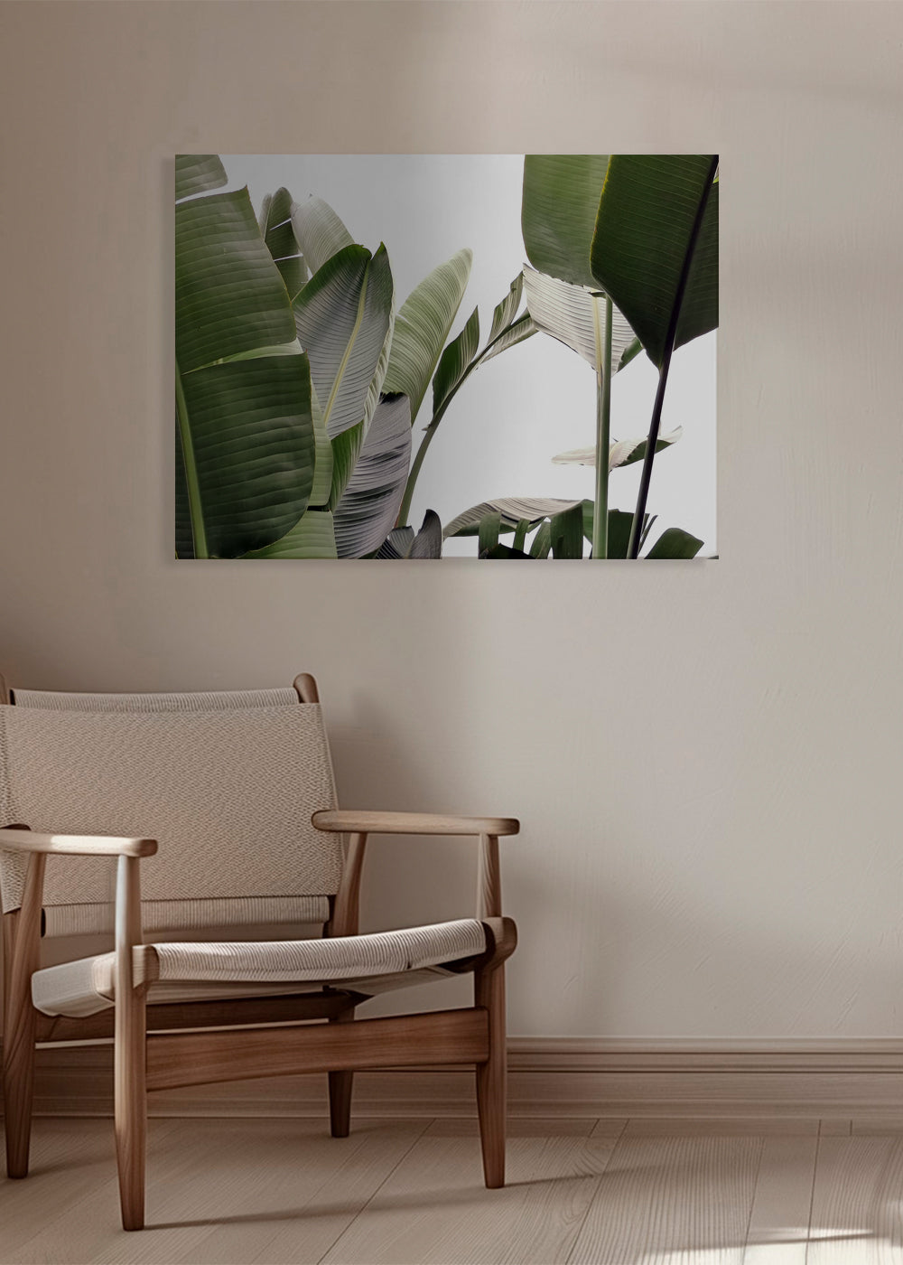 Botanisk plakat palmeblade