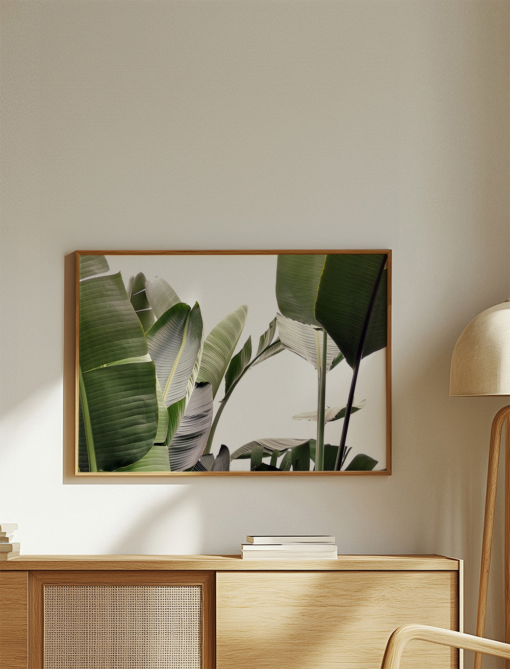 Botanisk plakat palmeblade