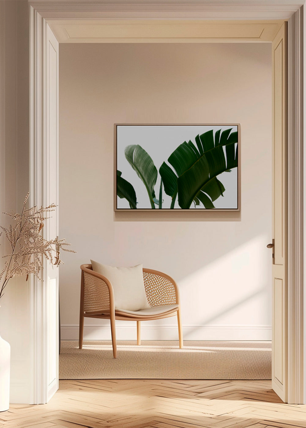 Botanisk plakat palmeblade