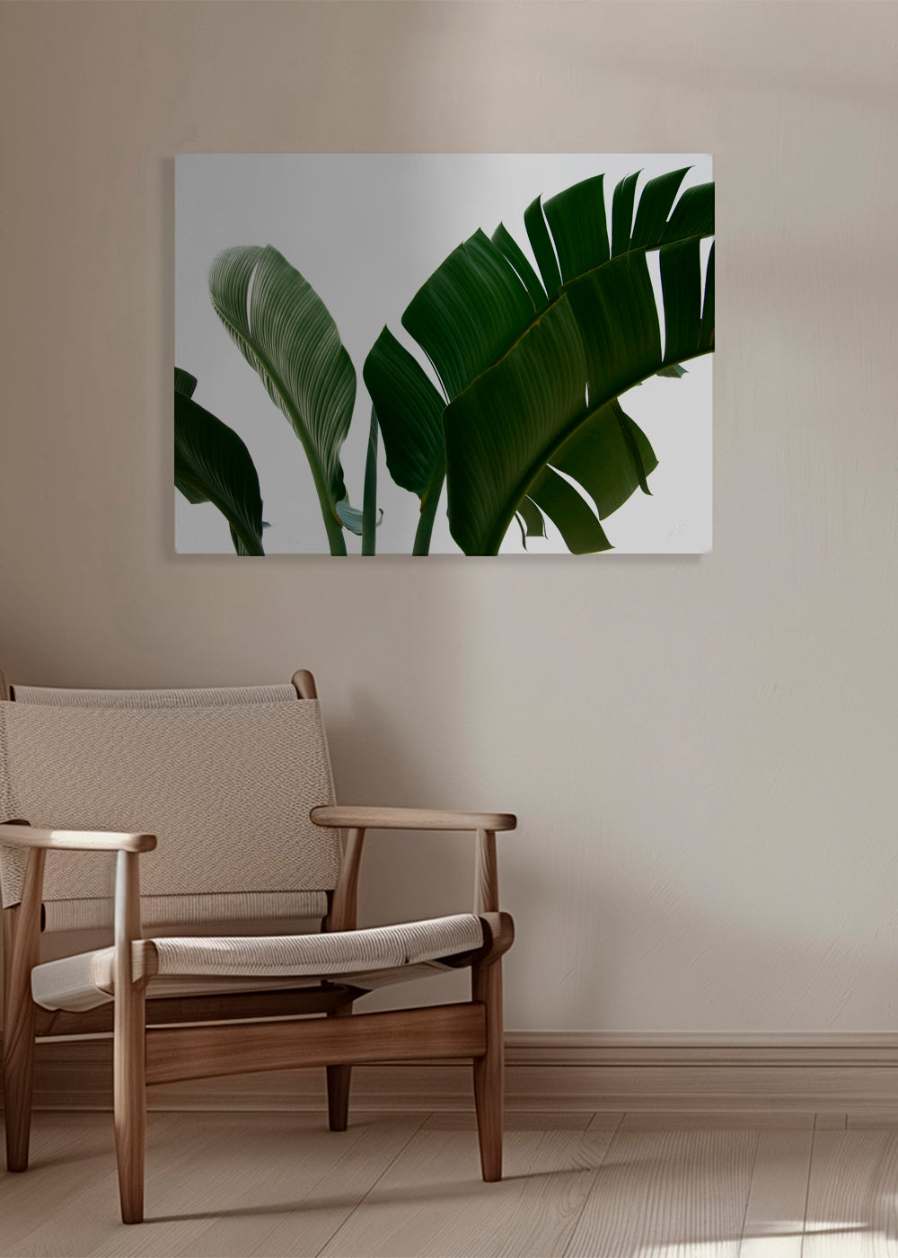 Botanisk plakat palmeblade