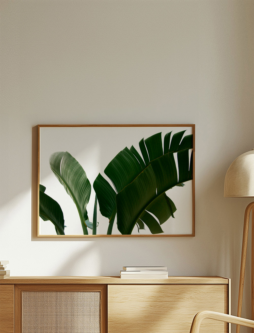 Botanisk plakat palmeblade