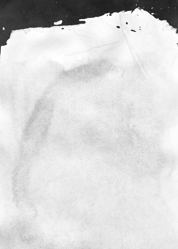 Sort-hvid kunst med minimalistisk vaskestruktur