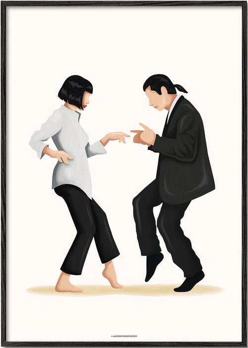Illustration af dansende par
