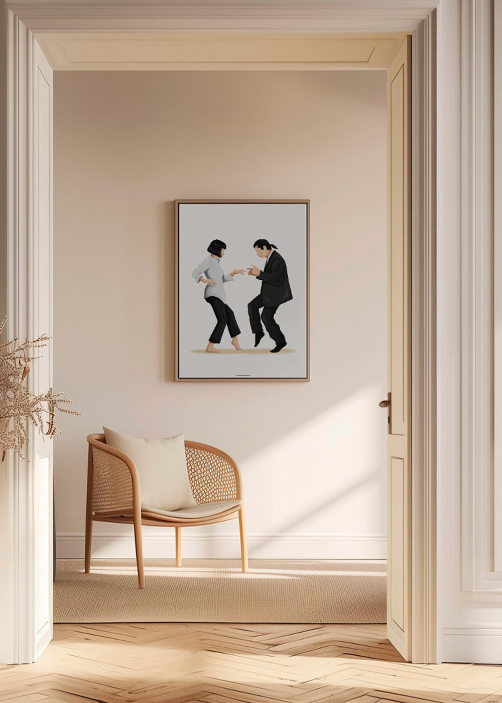 Illustration af dansende par