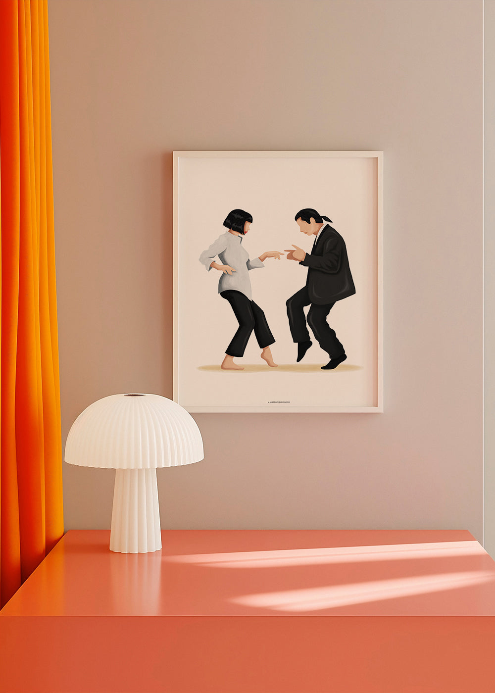 Illustration af dansende par