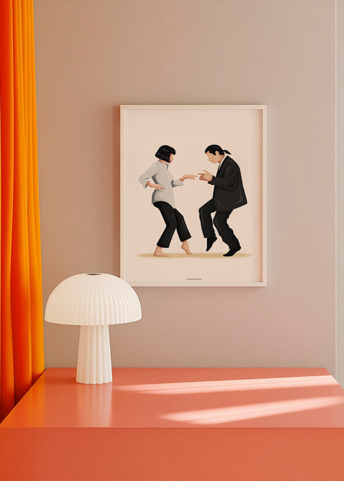 Illustration af dansende par