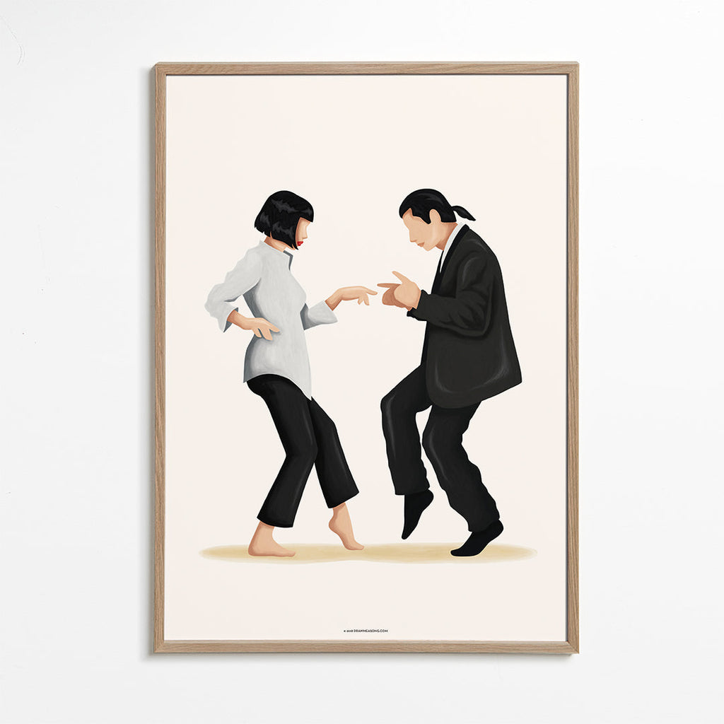 Illustration af dansende par