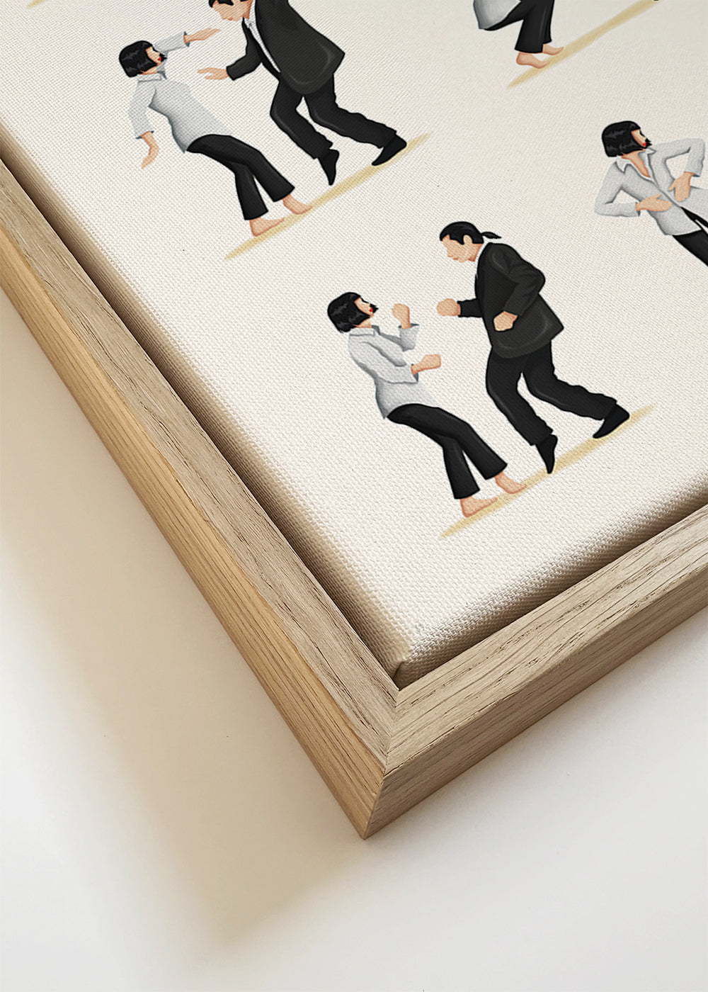 Illustration af dansende par i sekvens