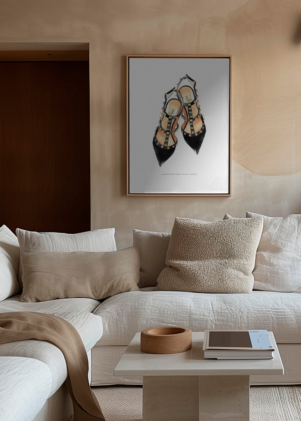 Illustration af Valentino nitte-pumps