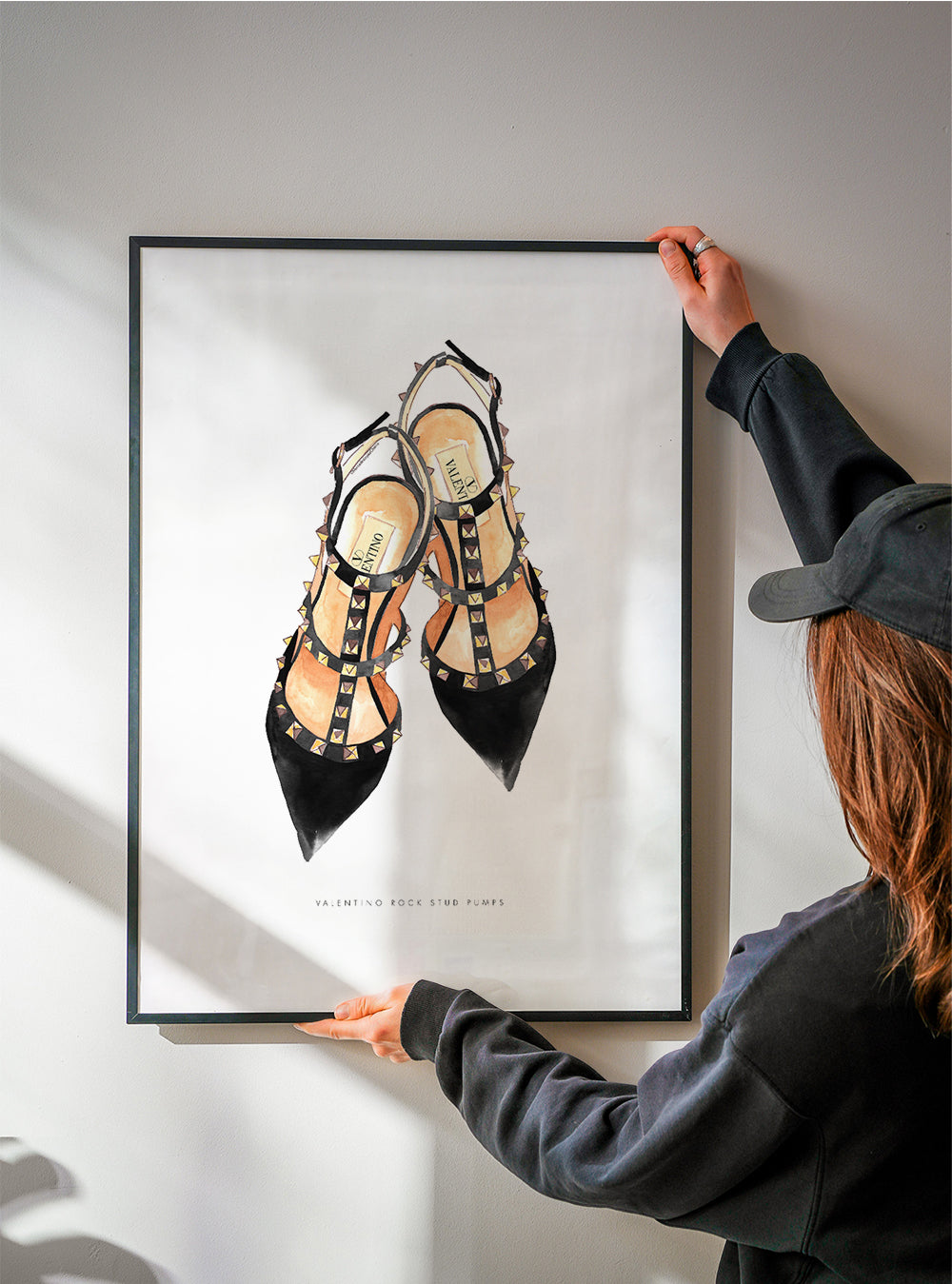 Illustration af Valentino nitte-pumps