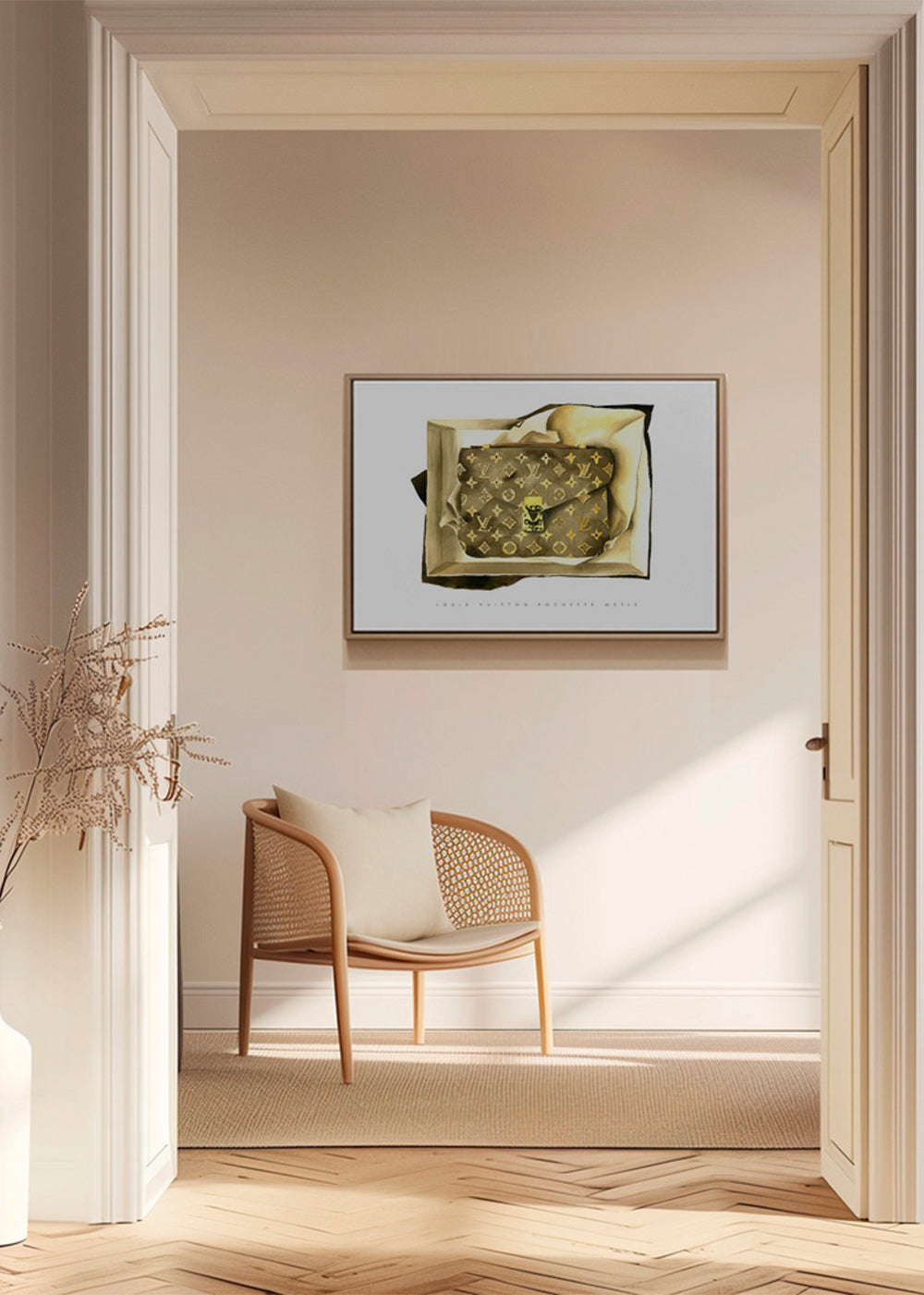 Louis Vuitton pung illustration
