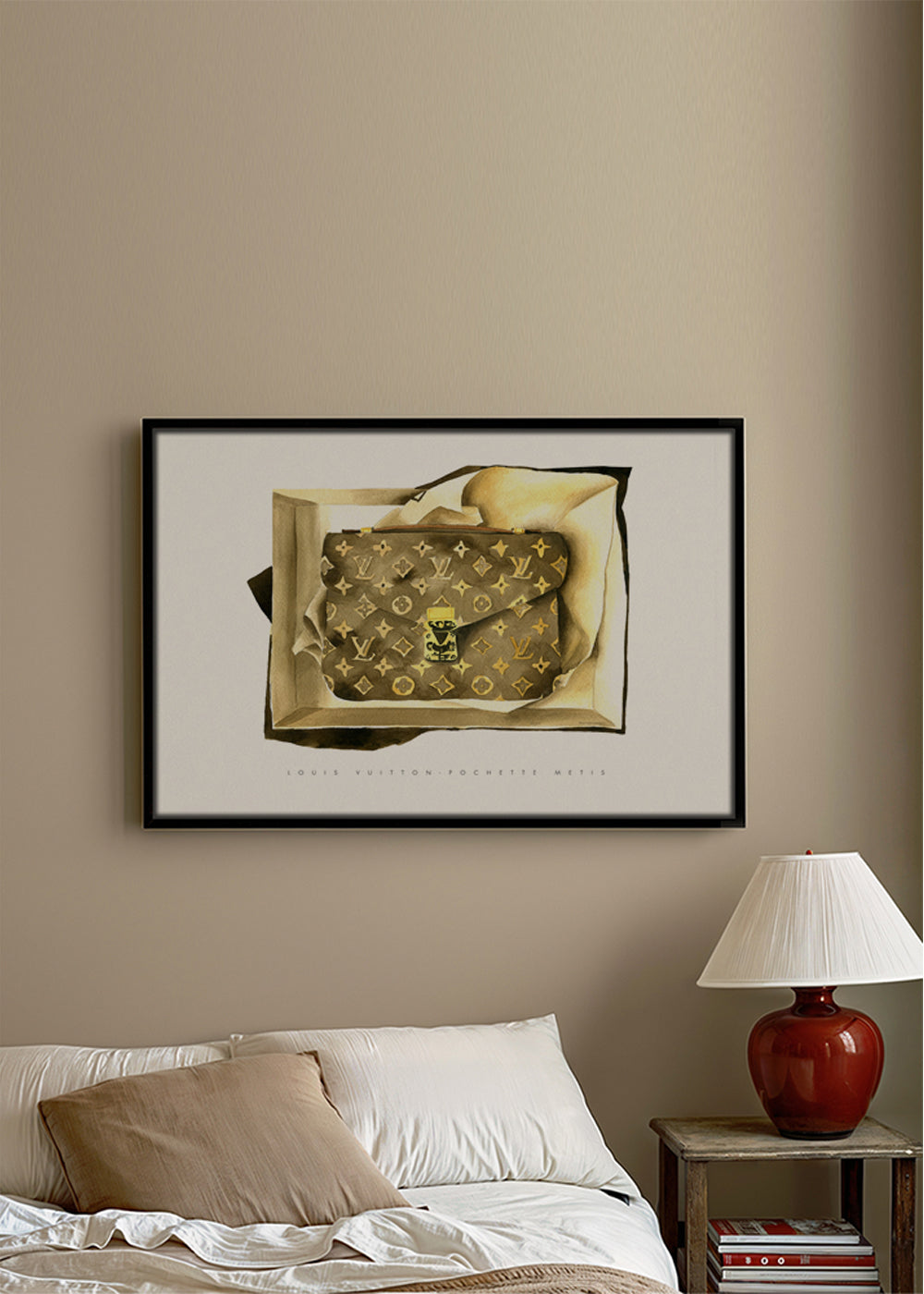 Louis Vuitton pung illustration