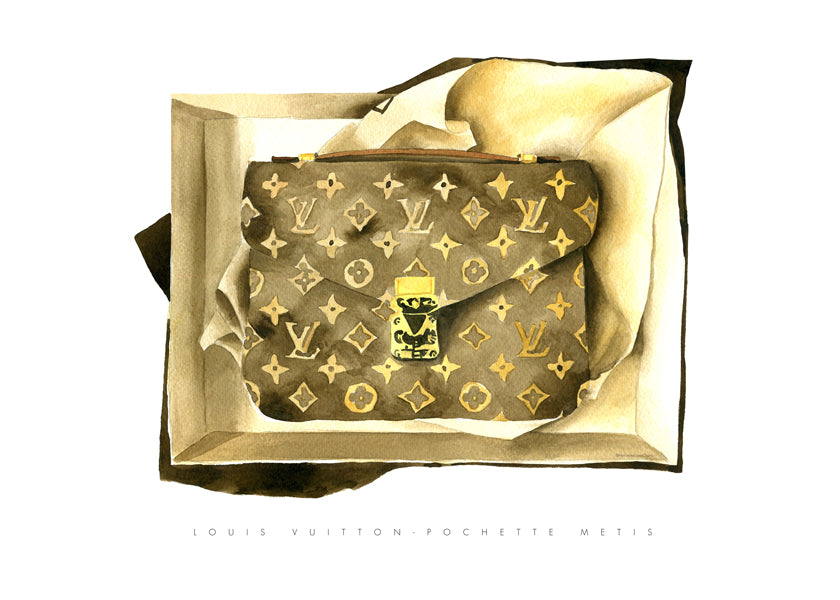 Louis Vuitton pung illustration