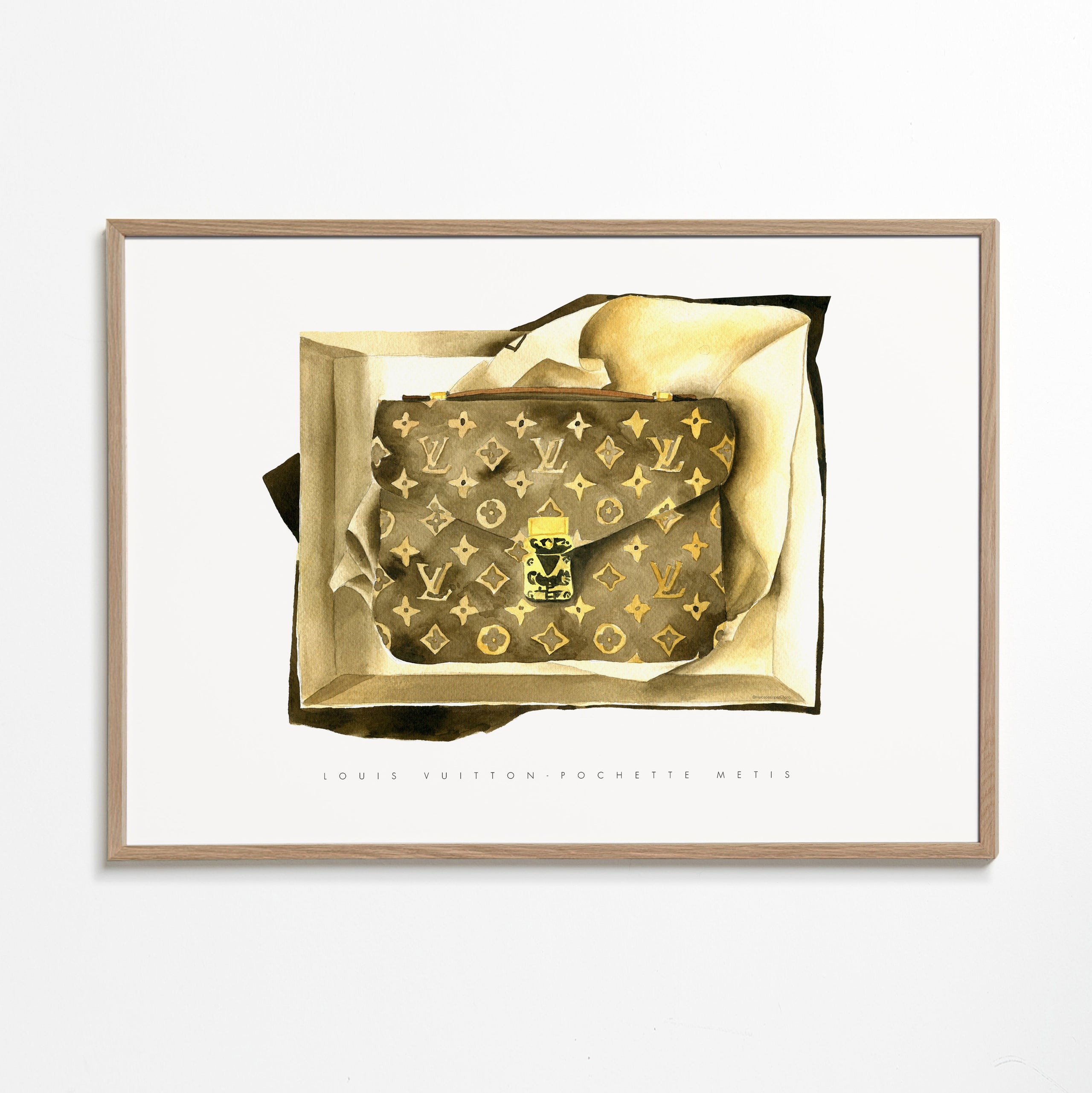 Louis Vuitton pung illustration