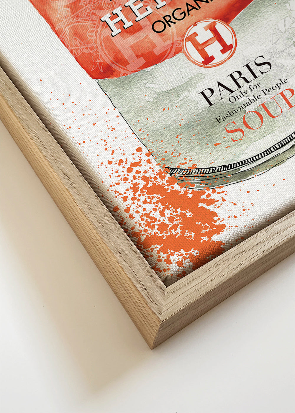 Køkkenkunst Hermès Soup illustreret dåse