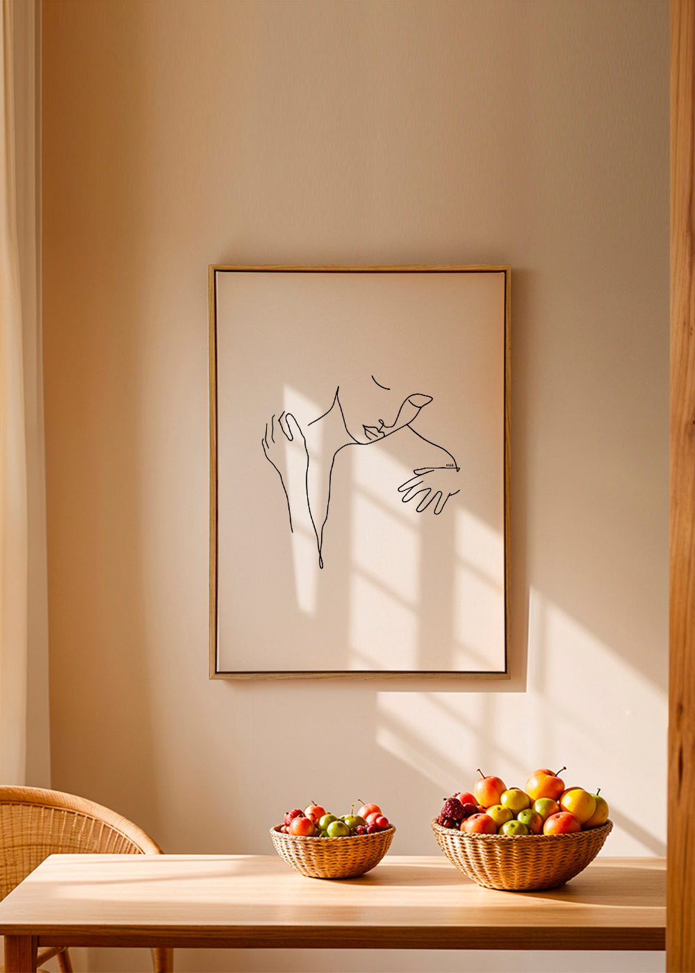 Linjetegning omfavnelse minimal