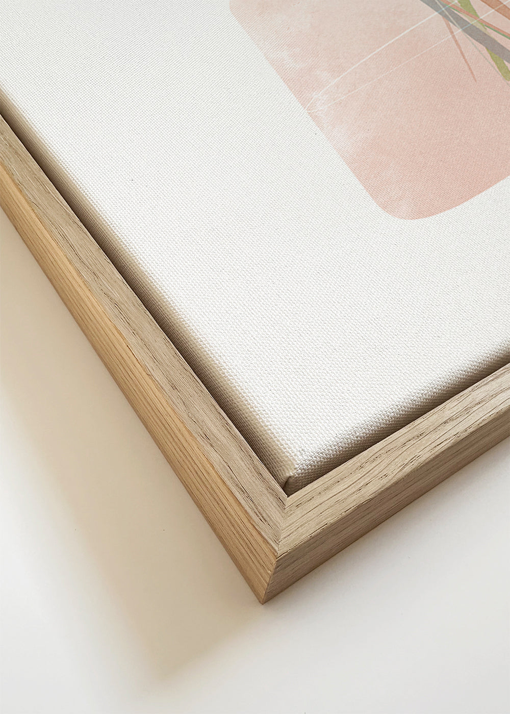 Botanisk plakat med buket i rosa vase