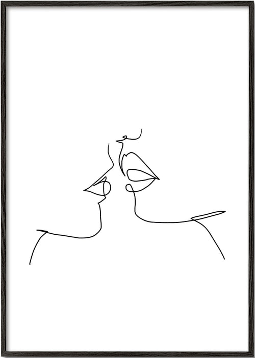Illustration kys i én streg