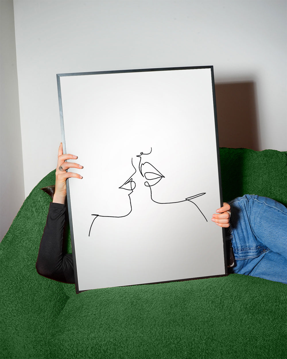 Illustration kys i én streg