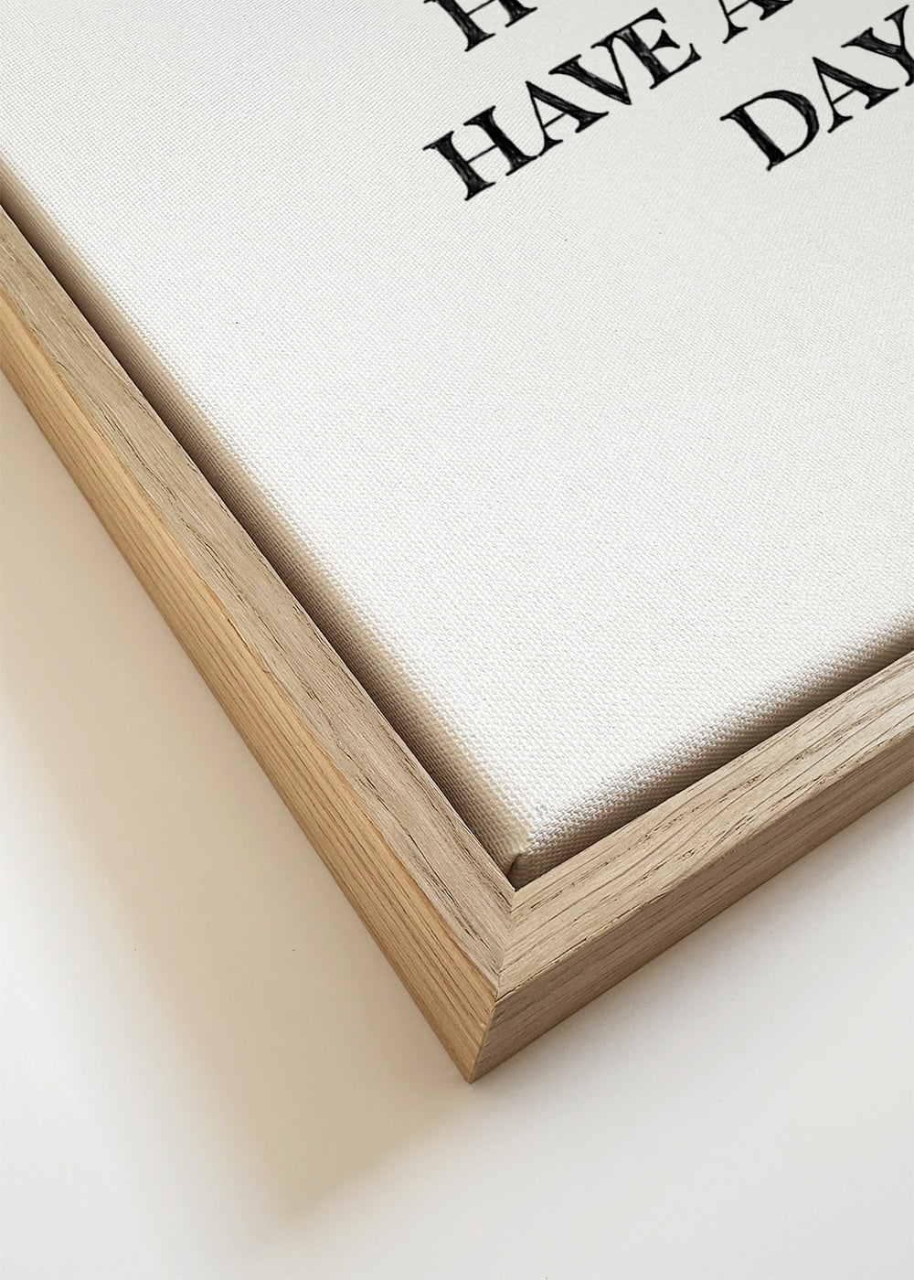 Minimal typografisk plakat: Wake Up Hug Dog