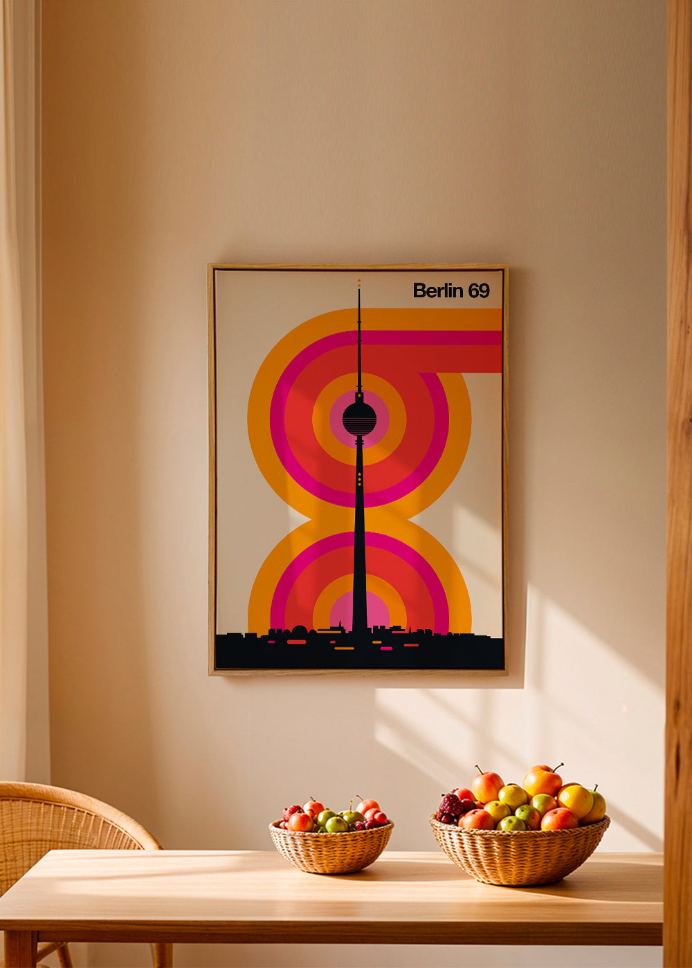 Bykunst Berlin 69 tårnsilhuet plakat