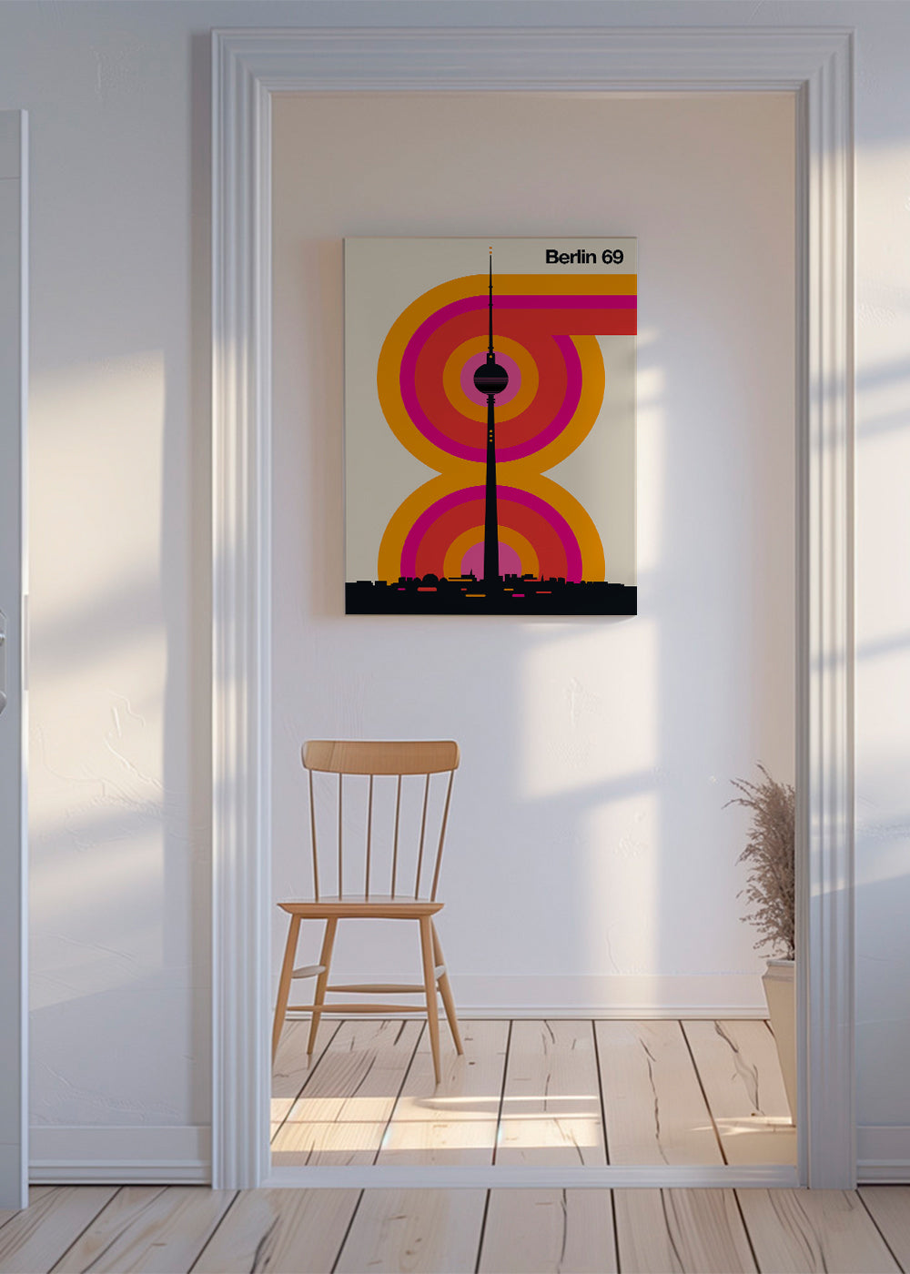 Bykunst Berlin 69 tårnsilhuet plakat