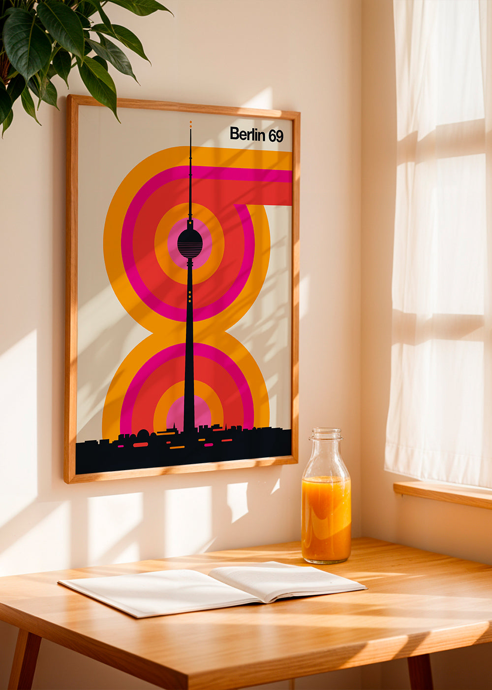 Bykunst Berlin 69 tårnsilhuet plakat