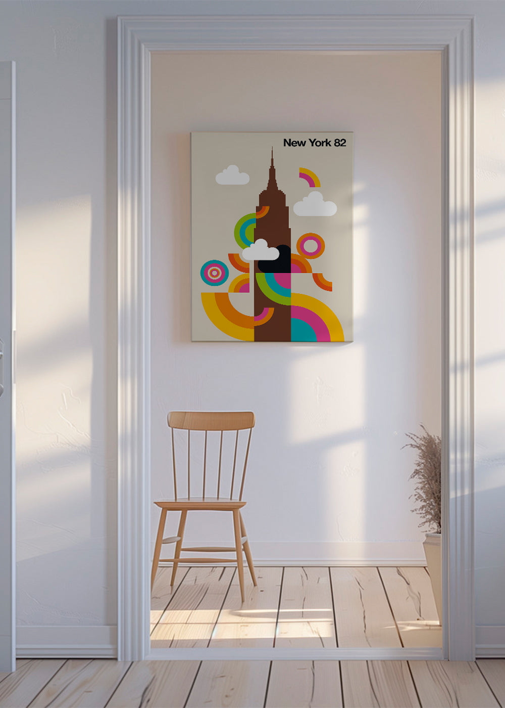 Rejseplakat New York 82 retro stil