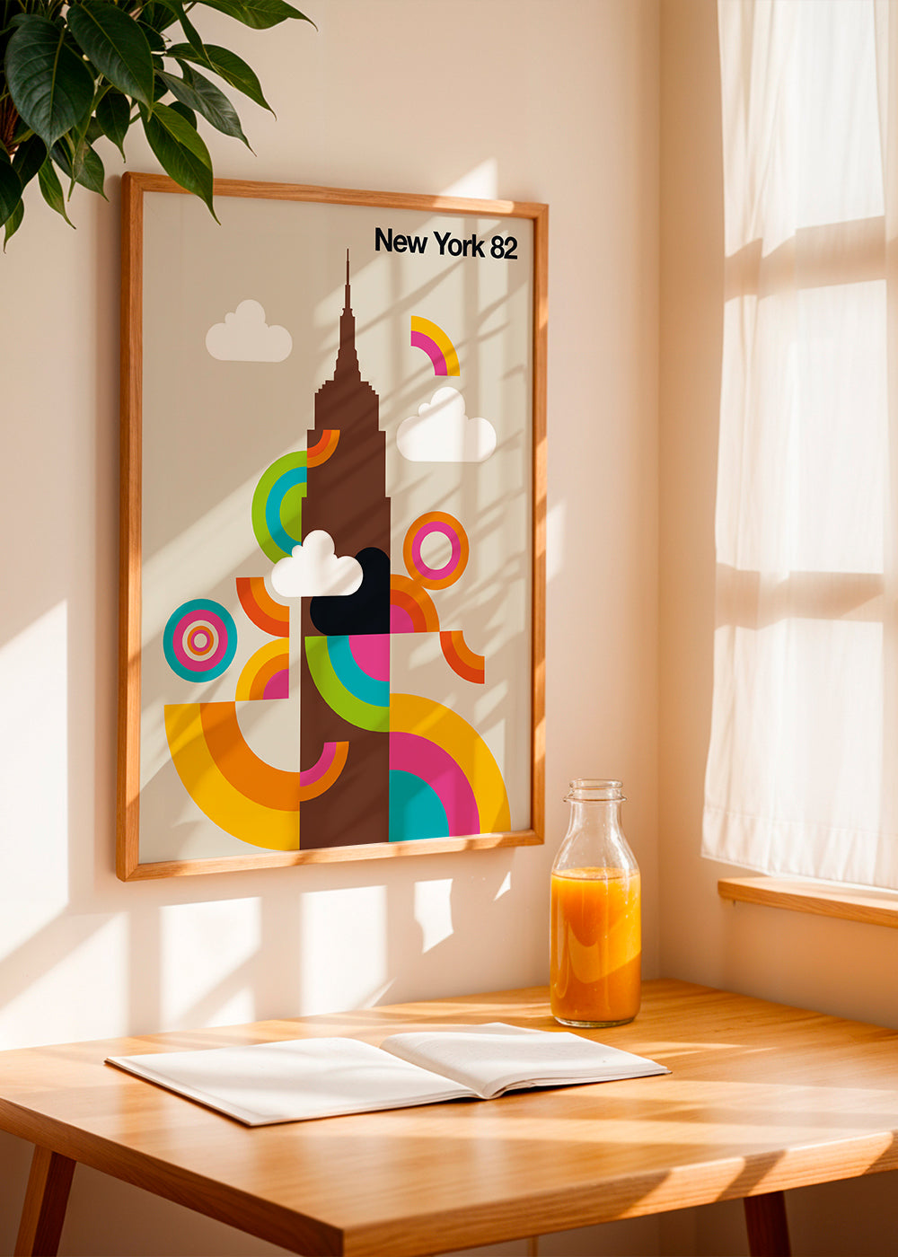 Rejseplakat New York 82 retro stil